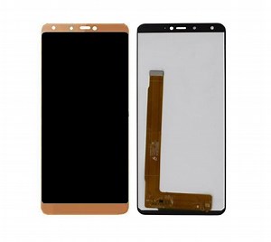 LCD with Touch Screen for Panasonic Eluga Ray 600 - Gold (display glass combo folder)