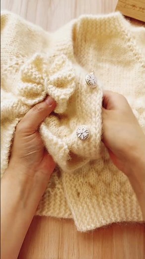 👶Handmade Baby Sweater 🍼 Easy Knitting Tutorial for Beginners #Shorts
