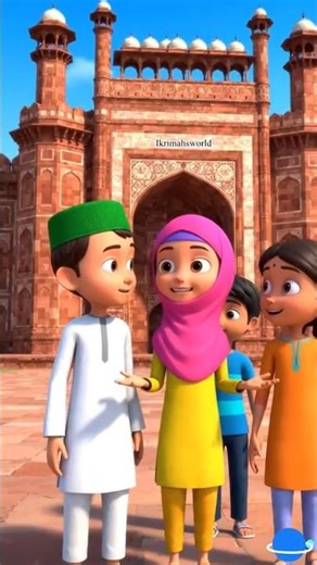 Amazing 😱 | kids exploring red fort Delhi | #redfort #animation #kidzplay #explore #forkids #viral