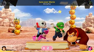 Sans over Mario Mod for Mario Party Superstars | MPS Mods