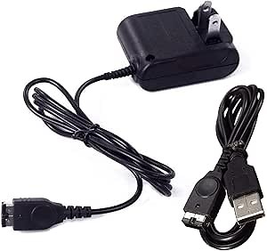 Charger Kits for Gameboy Advance SP, AC Adapter Supply Charger and USB Charging Cable for GameBoy Advance SP (GBA SP) and Nintendo DS