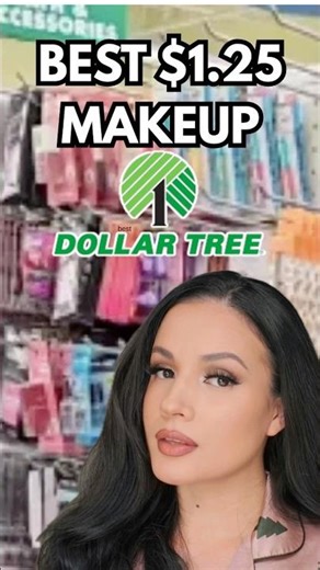 ⬆️Full face using ONLY Dollar Tree makeup #affordablebeauty #dollartreehaul #makeuptutorial