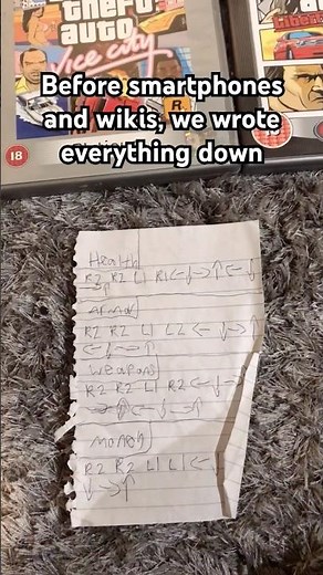 Who remembers writing down cheat codes? #ps2games #retrogaming #cheatcodes