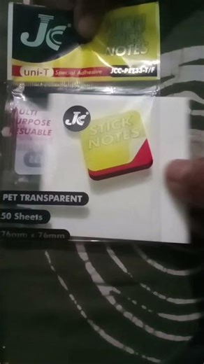 transparent sticky notes 😱 #stationarycollection