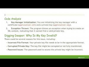 Resolving java.lang.IllegalArgumentException: Understanding Invalid Private Keys in SSL Contexts