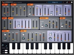 Lorentz Polyphonic Synthesizer by iceWorks, Demo for iPad