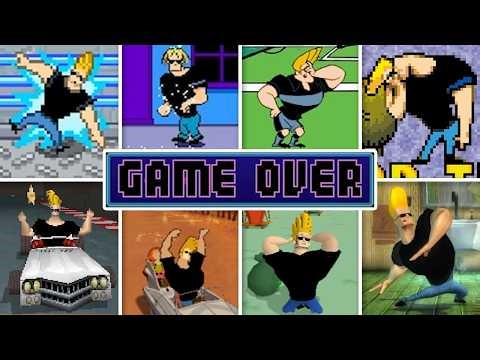 Evolution of Johnny Bravo Games Death Animations & Game Over Screens