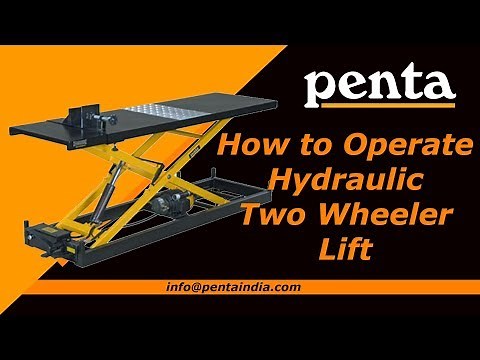 How To Operate Hydraulic Two Wheeler Lift