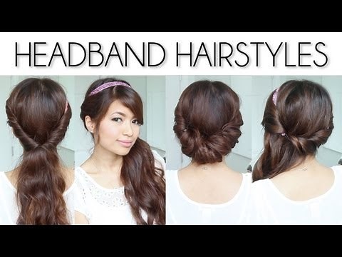 ♥ Easy Everyday Headband Hairstyles for Short and Long Hair Tutorial