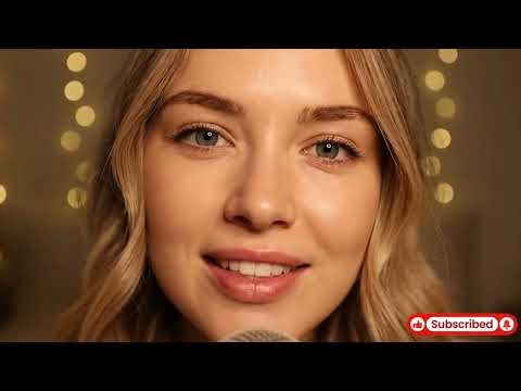 Sleep with Me 💋 Deep Eye Contact & Whispered Mouth Sounds ASMR 😘