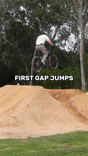 First gap jumps - beginner MTB