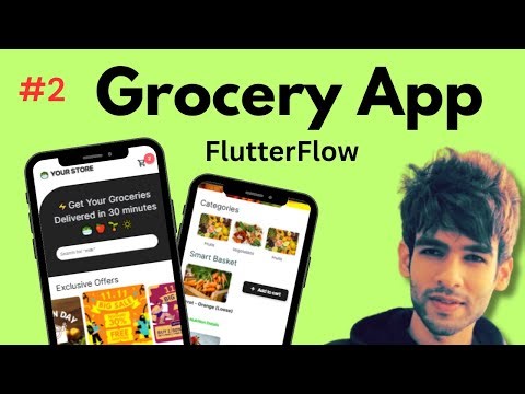 2 - Setting up the Project in FlutterFlow | Grocery Delivery E-Commerce App using FlutterFlow 🚀🔥
