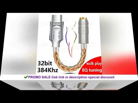 Type C to 3.5mm HiFi DAC Earphone Amplifier USB C Audio Decoder AMP Adapter CB1200AU Chip Sound Card