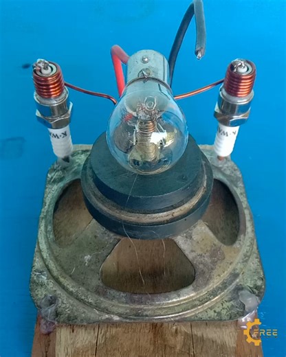 Homemade free electricity 220v from used spark plugs | Free Energy Generator