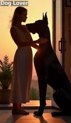 Great Dane Shows Big Love in Public 🐶❤️ | Proud Owner, Beautiful Bond #dog