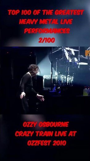 Ozzy at Peak Power - “Crazy Train” Live 2010 | Top 100 Metal & Rock Performances