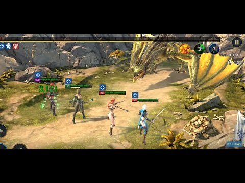 Raid Shadow Legends - Sexy female Team Journey beat Bosses in Campaign Map