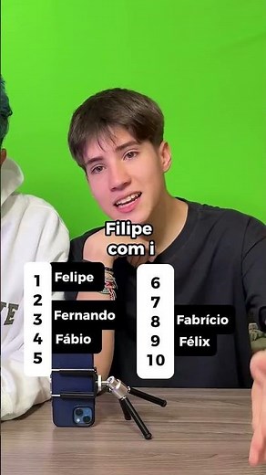 TOP 10 NOMES DE MENINOS COM A LETRA "F"?? QUEM ACERTA MAIS??