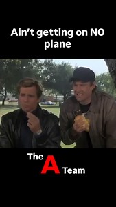 The A Team (1983-87) Getting BA on an plane was always a running gag on the show, I think this burger scene is my favourite. It’s from season 3 Sheriff’s of Rivertown originally shown in November’84 :: :: :: :: :: :: :: :: :: #theateam #mrt #georgepeppard #80snostalgia #80stv | Movie Scenes and Stills