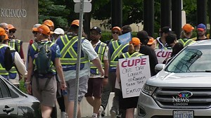 Reinforcements on picket line for striking WSIB workers in London