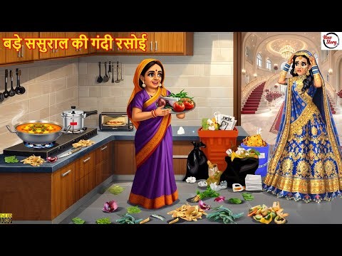 बड़े ससुराल की गंदी रसोई | Hindi Kahani | Hindi Cartoon | Moral Stories | Hindi Story | Kahani |Story