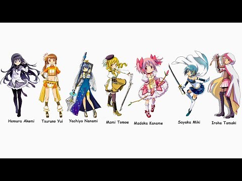 Every Magical Girl from Madoka Magica