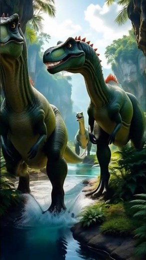 150 Million Years Ago 🦕 Dinosaurs Roaming Peacefully by River | Prehistoric Life in Action