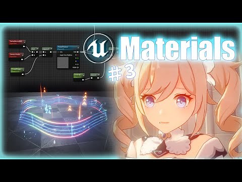 【UE5】#3 原神バーバラのスキルエフェクトを作ろう～マテリアル編～