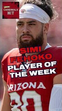Simi Fehoko named NFC Specials Team Player of the Week#NFL #NFC #Cardinals #Arizona #Football