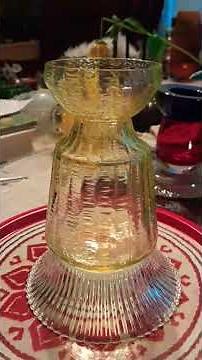 #Hyasintti maljakko #desing Tamara #Aladin #1970 l Riihimäeen Lasi #taidelasi #hyacinths vase