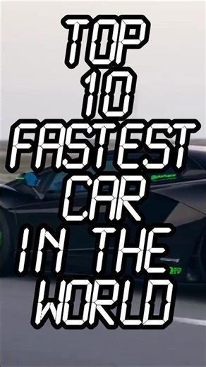 Top 10 Most Fastest Car In The World #short #top10cars