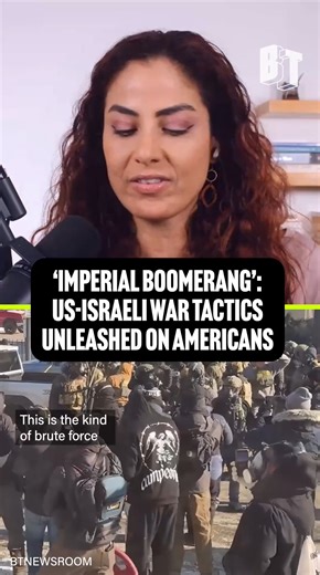 BreakThrough News on Instagram: "From labeling protesters “terrorists” to deploying ICE as paramilitary forces, the Trump administration's tactics aren’t new. @raniakhalek explains how they mirror the same methods the U.S. has used for decades across the Global South — now turned inward."