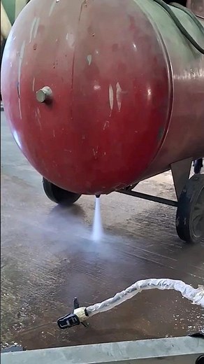 AIR COMPRESSOR DRAINED WATER #shorts #youtubeshorts