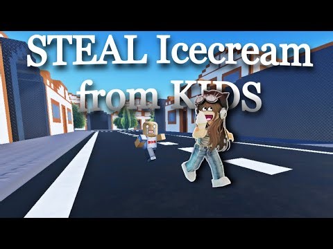 Roblox BUT I STOLE ICE CREAM from SCREAMING KIDS 🍦😂 (TOTAL CHAOS)
