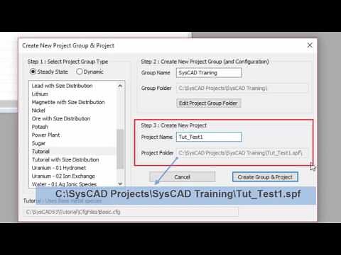 Tutorial Section 2.2 - Create a New Project Group and Project Rev 1