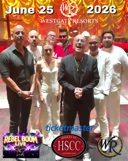 Rebel Boom Live Presents The Hindley Street Country Club Playing June 25, 2026, Las Vegas, NV.