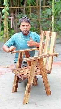 Amazing Wooden Pallet Chair 🪵 | Easy DIY Woodworking Project | Step-by-Step Full Process