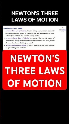 Newton three laws of motion #newton #lawsofmotion #lawsofmotionclass11 #physics