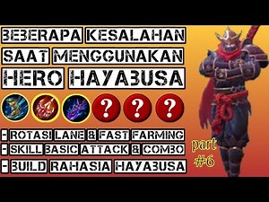 Tutorial Hero Hayabusa - Tips N Trik Hero Hayabusa - Mobile Legends