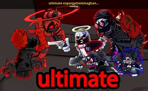ultimate expurgation(maghank vs tricky) updated Mod for Friday Night Funkin' | FNF Mods