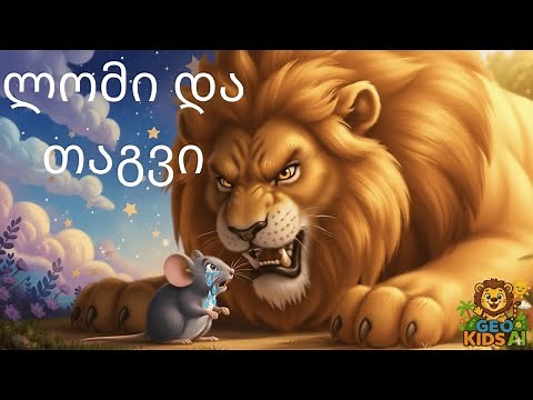 ლომი და თაგვი, Lomi da Tagvi | იგავარაკი ქართულად