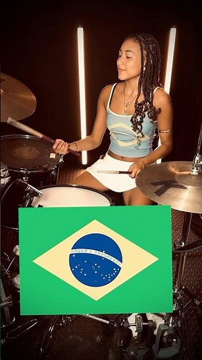 Tanto amor pelos meus seguidores brasileiros! Vocês sempre me apoiam muito. #batterie #percussão
