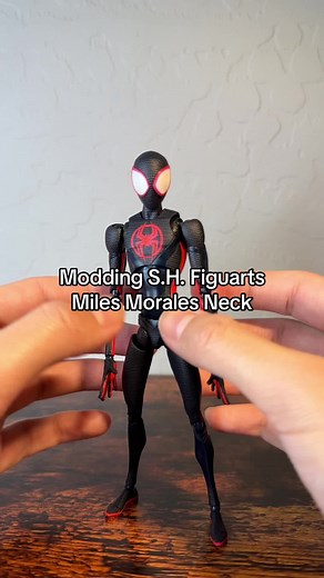 Modding S.H. Figuarts Miles Morales Neck Articulation #spiderman #milesmorales #spiderverse #acrossthespiderverse #shfiguarts #figuarts #bandai #tamashiinations #actionfigures #actionfigure #actionfiguremod #modification #tutorial #figtok #fyp #xybca #figuretok