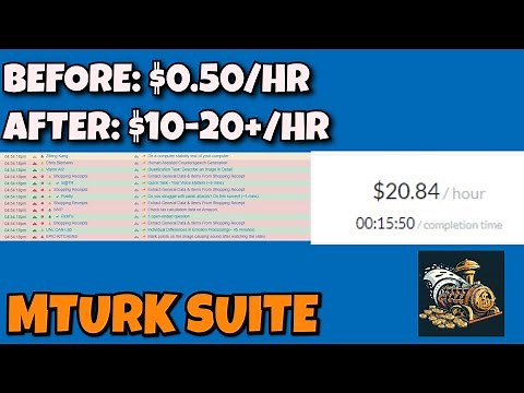Increasing Payrate on MTurk By Up to 40X! - How to Use MTurk Suite (2024)