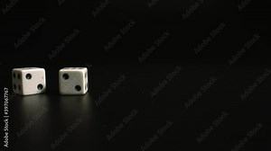 Probability for Rolling Two Dice. A throw of the dice. High quality.