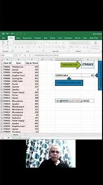 Find Item Name & Quantity Using VLOOKUP Twice in Excel