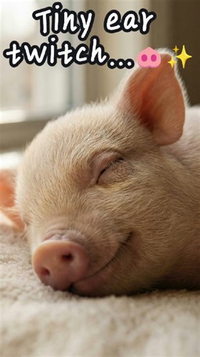 “Baby Piggy’s First Tiny Ear Twitch 🐽👂✨ | Cozy Animal Shorts”