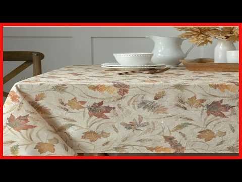 Elevate Your Autumn Dining with the Elegant Jacquard Printed Tablecloth