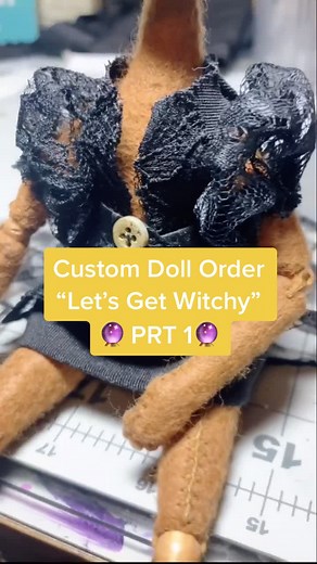 Let’s Get Witchy. #CozyAtHome #art #artdoll #artdolls #custom #witchy #maker #create #inspired #process
