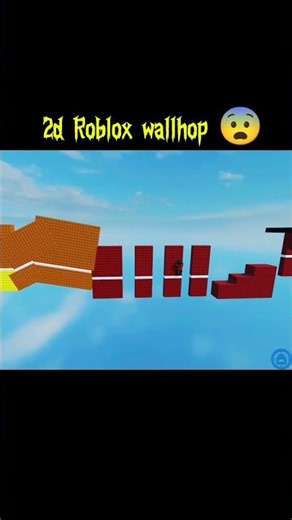 😱Roblox 2d wallhop #roblox
